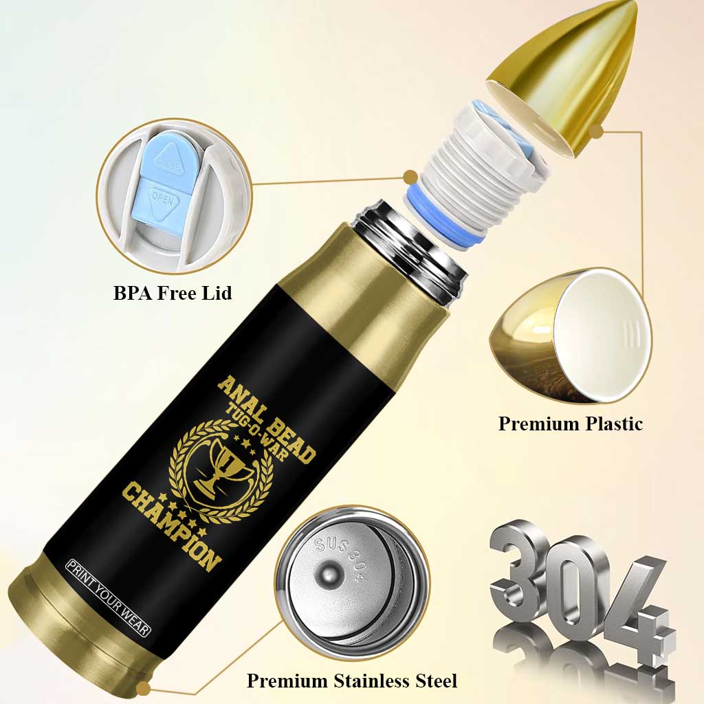 Funny #1 Anal Bead Tug O War Champion Bullet Tumbler Adult Humor Cringe - Print Your Wear