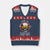Funny I Am A Gen X-er V-Neck Knit Sweater Vest So If You Dont Want Your Feeling Hurt Walk Away Vintage Skull TS11 Navy Red Print Your Wear