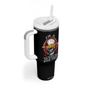 Funny I Am A Gen X-er Tumbler With Handle So If You Dont Want Your Feeling Hurt Walk Away Vintage Skull TS11 Print Your Wear
