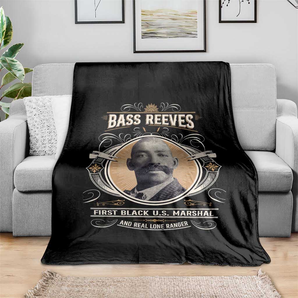 Bass Reeves First Black US Marshal And Real Lone Ranger Throw Blanket African American Cowboy Legend TS11 Print Your Wear