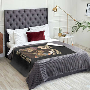 Bass Reeves True To The Badge Throw Blanket African American Cowboy Marshal Black History Month TS11 Print Your Wear