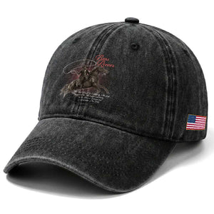 Bass Reeves Washed Cotton Baseball Cap African American Cowboy Marshal Black History Month
