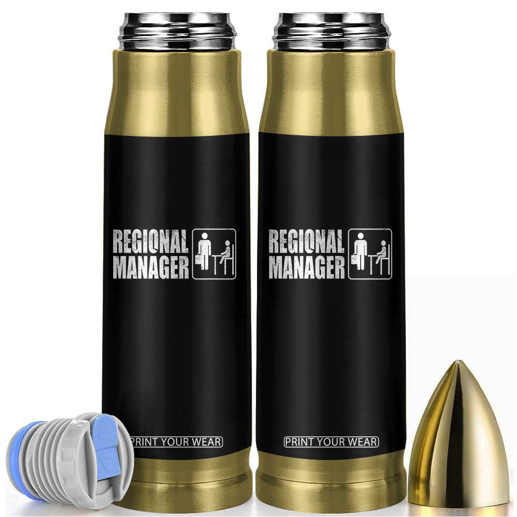 Regional Manager Bullet Tumbler Funny Dad Baby Matching TS11 Black Print Your Wear