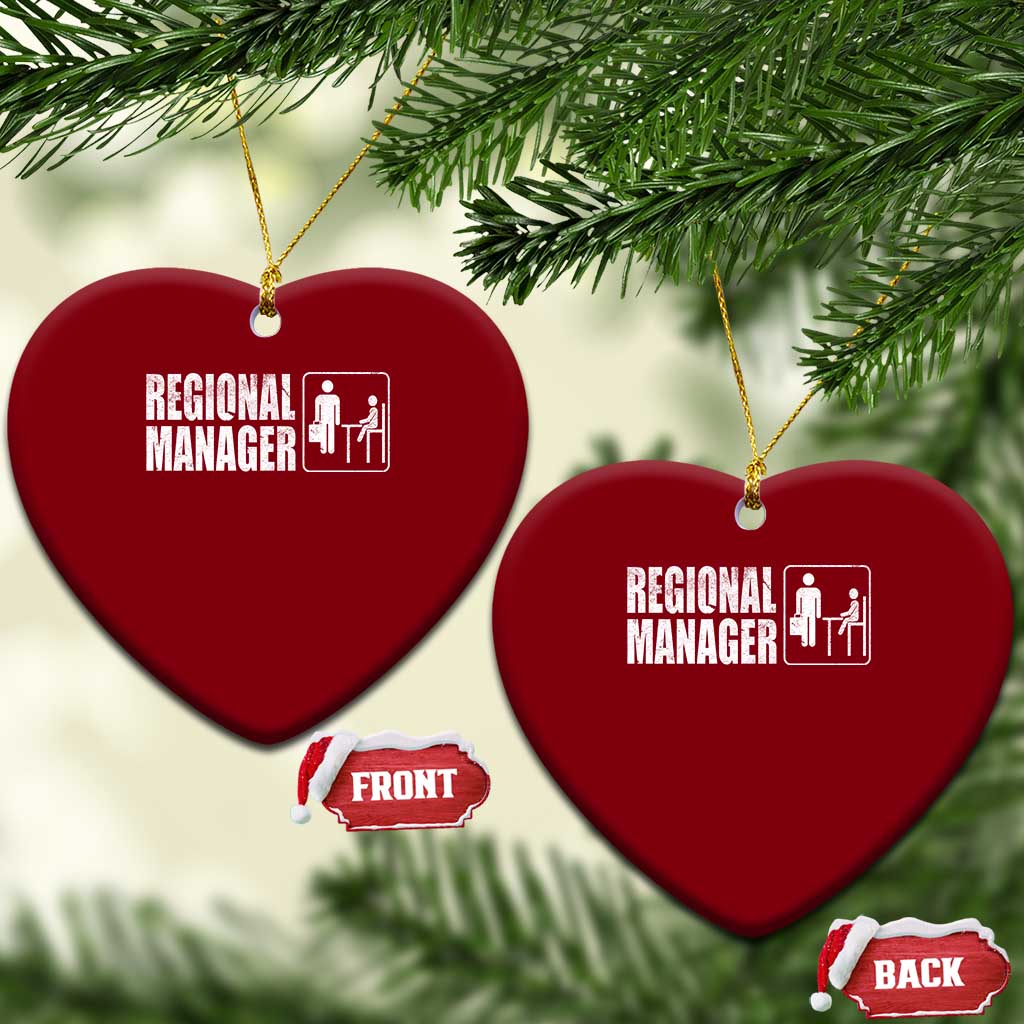 Regional Manager Ceramic Ornament Funny Dad Baby Matching TS11 Print Your Wear