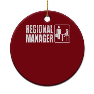 Regional Manager Ceramic Ornament Funny Dad Baby Matching TS11 1pc Red Print Your Wear