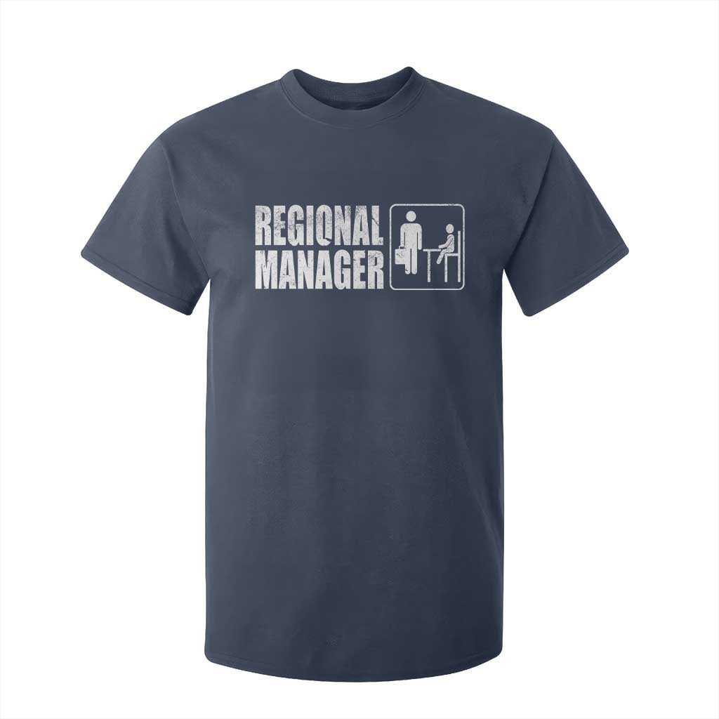 Regional Manager T Shirt For Kid Funny Dad Baby Matching TS11 Navy Print Your Wear