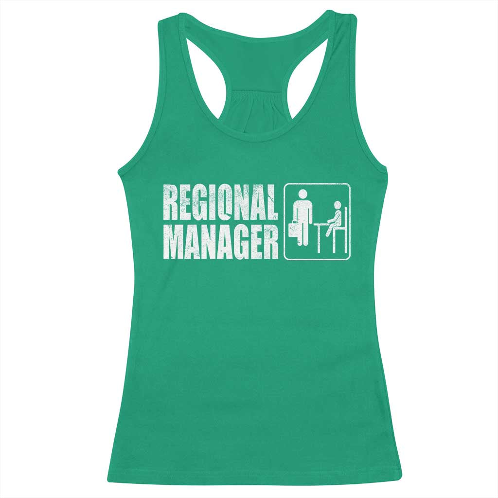 Regional Manager Racerback Tank Top Funny Dad Baby Matching TS11 Irish Green Print Your Wear