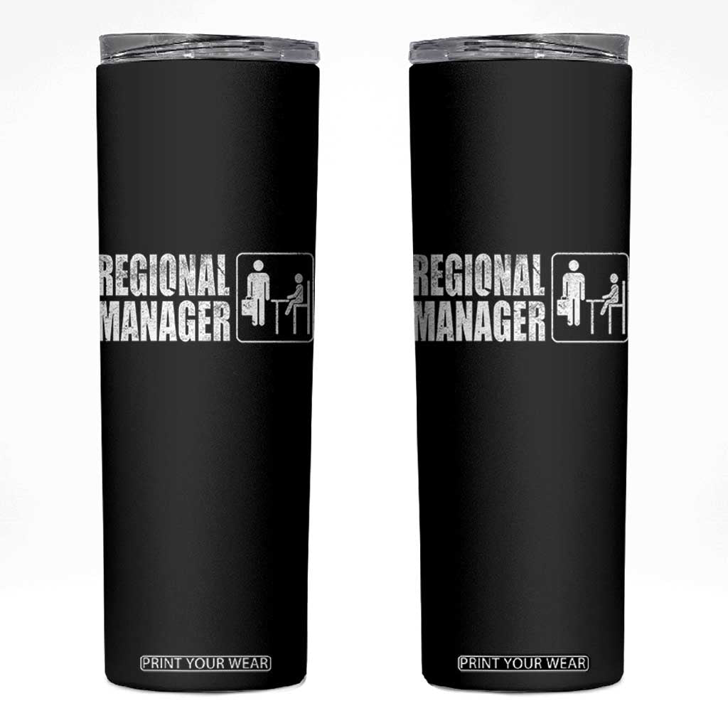 Regional Manager Skinny Tumbler Funny Dad Baby Matching TS11 Black Print Your Wear
