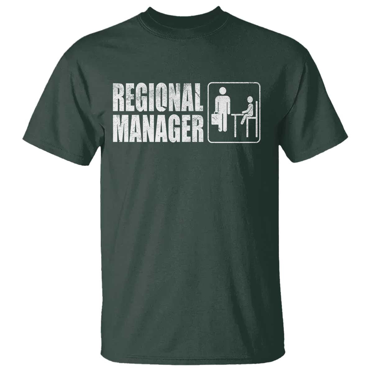 Regional Manager T Shirt Funny Dad Baby Matching TS11 Dark Forest Green Print Your Wear