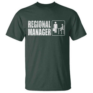 Regional Manager T Shirt Funny Dad Baby Matching TS11 Dark Forest Green Print Your Wear