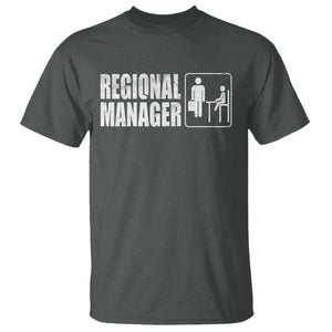 Regional Manager T Shirt Funny Dad Baby Matching TS11 Dark Heather Print Your Wear