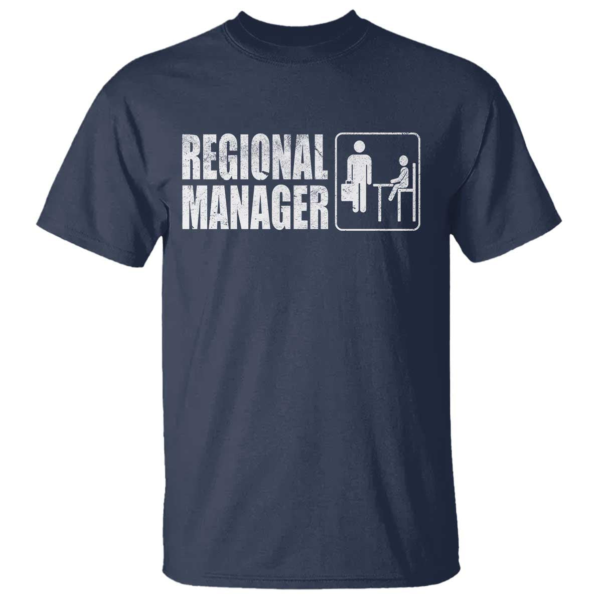 Regional Manager T Shirt Funny Dad Baby Matching TS11 Navy Print Your Wear