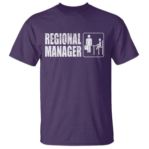 Regional Manager T Shirt Funny Dad Baby Matching TS11 Purple Print Your Wear