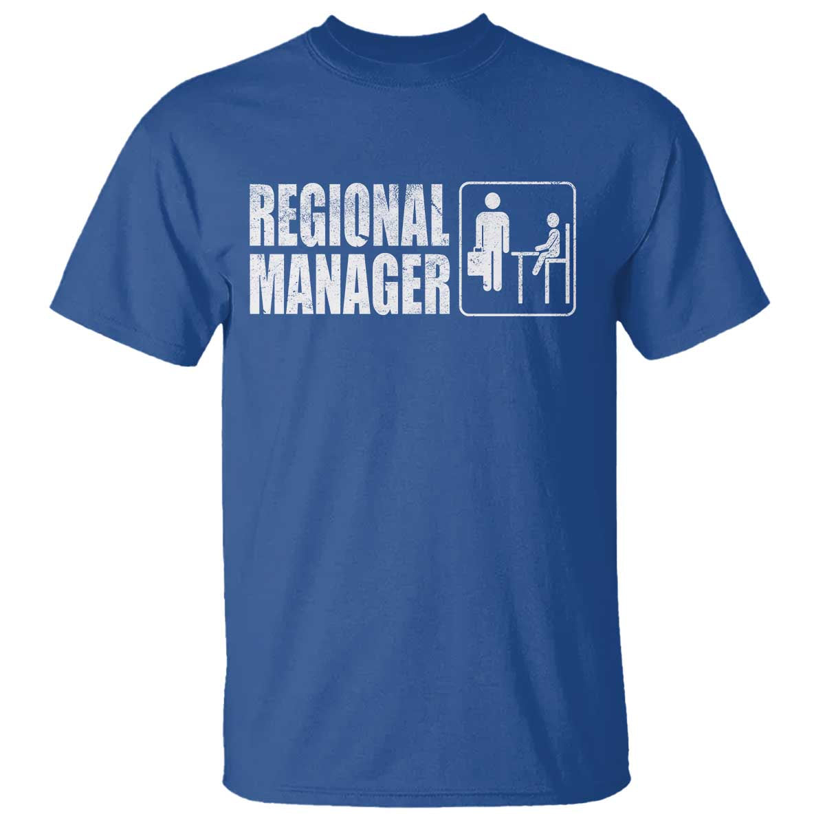 Regional Manager T Shirt Funny Dad Baby Matching TS11 Royal Blue Print Your Wear