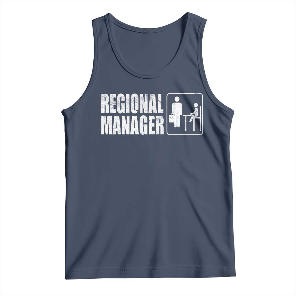 Regional Manager Tank Top Funny Dad Baby Matching TS11 Navy Print Your Wear