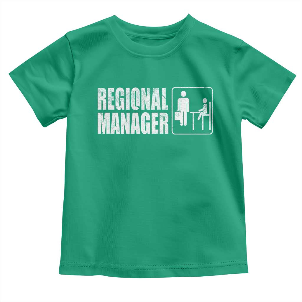 Regional Manager Toddler T Shirt Funny Dad Baby Matching TS11 Irish Green Print Your Wear