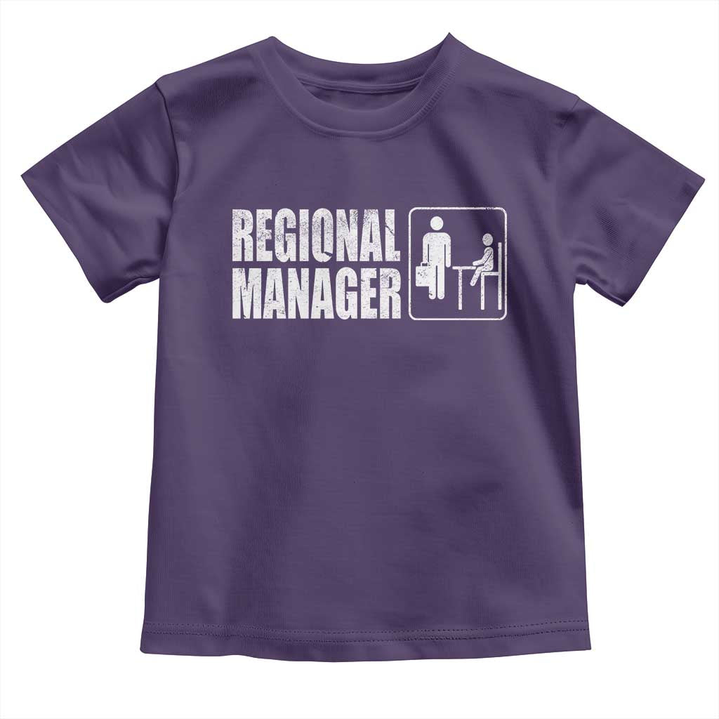 Regional Manager Toddler T Shirt Funny Dad Baby Matching TS11 Purple Print Your Wear