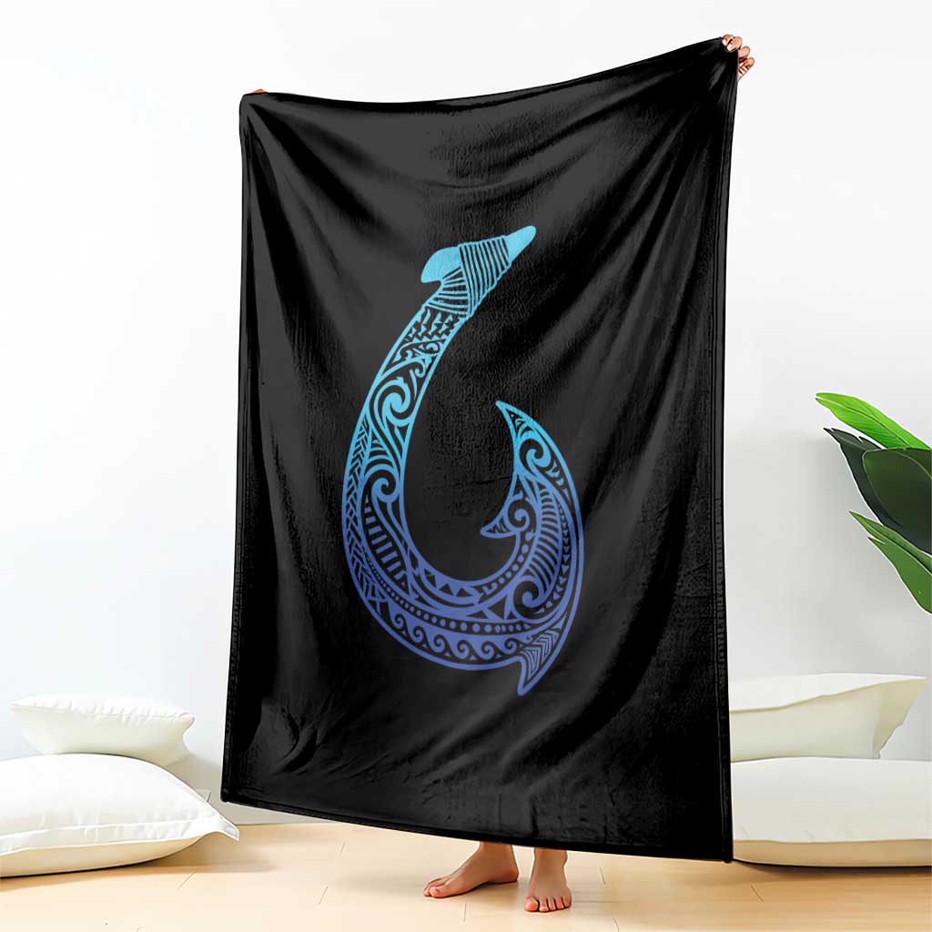 Tribal Makau Hawaiian Fish Hook Pacific Islander Hawaiian Throw Blanket TS11 Print Your Wear