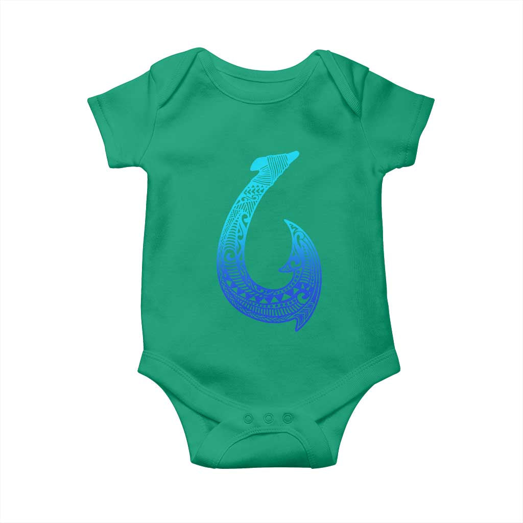Tribal Makau Hawaiian Fish Hook Pacific Islander Hawaiian Baby Onesie TS11 Irish Green Print Your Wear