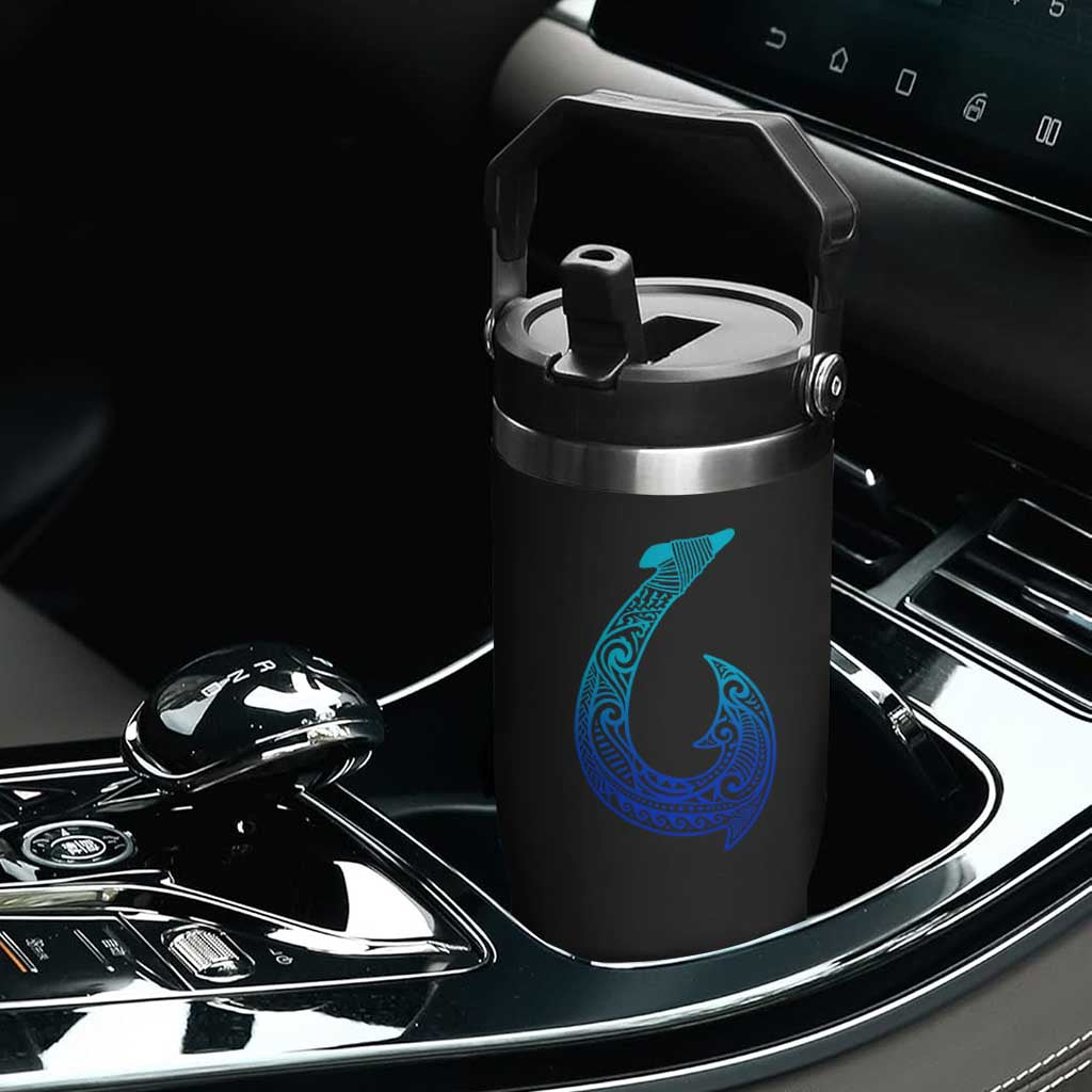 Tribal Makau Hawaiian Fish Hook Pacific Islander Hawaiian Flip Straw Tumbler TS11 Print Your Wear