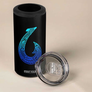Tribal Makau Hawaiian Fish Hook Pacific Islander Hawaiian 4 in 1 Can Cooler Tumbler TS11 Print Your Wear