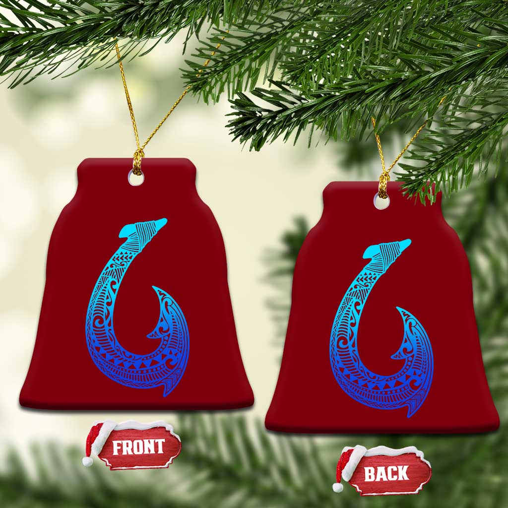 Tribal Makau Hawaiian Fish Hook Pacific Islander Hawaiian Ceramic Ornament TS11 Print Your Wear
