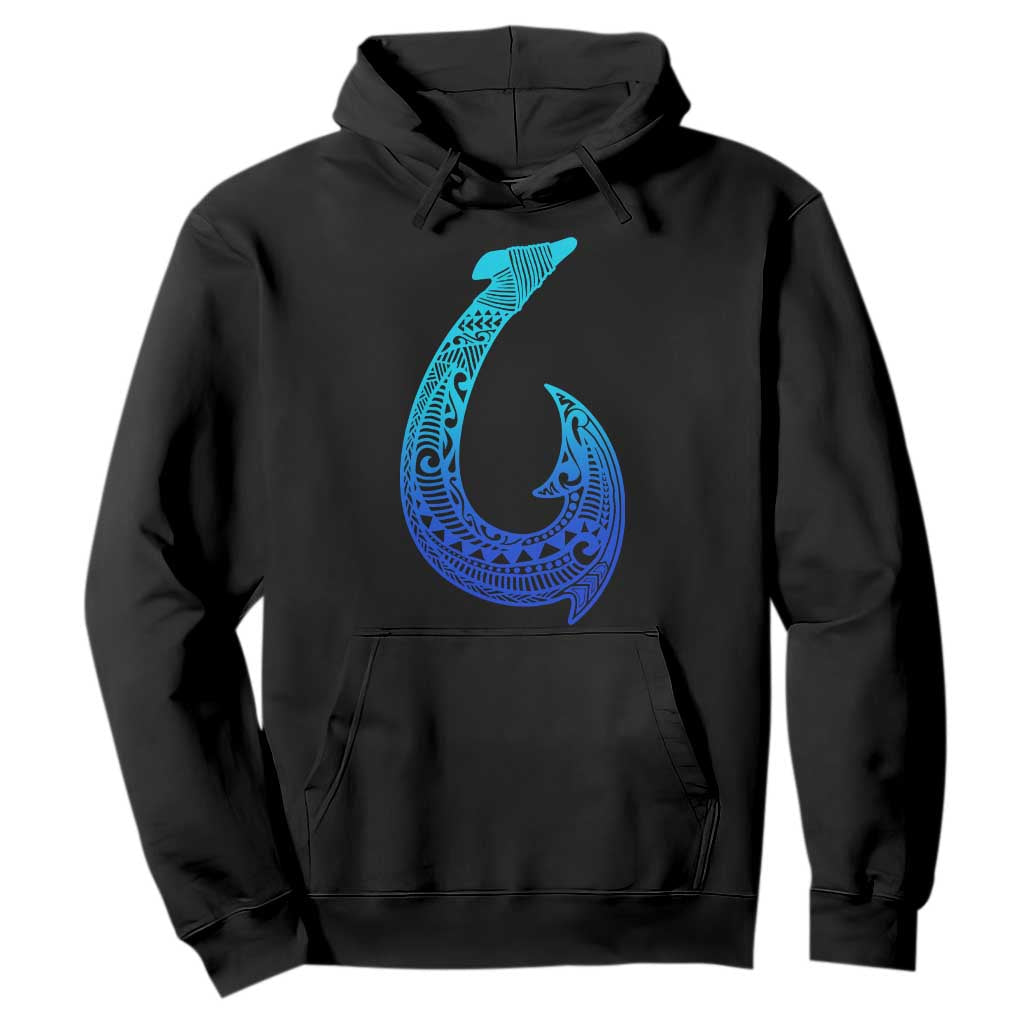Tribal Makau Hawaiian Fish Hook Pacific Islander Hawaiian Hoodie TS11 Black Print Your Wear
