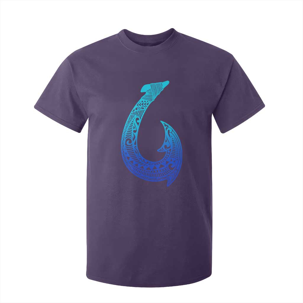 Tribal Makau Hawaiian Fish Hook Pacific Islander Hawaiian T Shirt For Kid TS11 Purple Print Your Wear