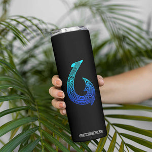 Tribal Makau Hawaiian Fish Hook Pacific Islander Hawaiian Skinny Tumbler TS11 Print Your Wear
