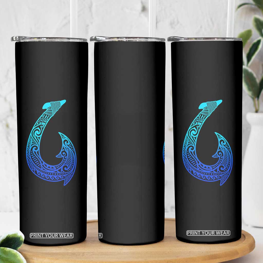 Tribal Makau Hawaiian Fish Hook Pacific Islander Hawaiian Skinny Tumbler TS11 Print Your Wear