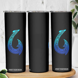 Tribal Makau Hawaiian Fish Hook Pacific Islander Hawaiian Skinny Tumbler TS11 Print Your Wear