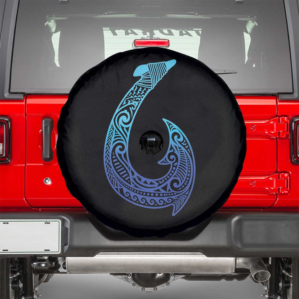 Tribal Makau Hawaiian Fish Hook Pacific Islander Hawaiian Spare Tire Cover TS11 Black Print Your Wear