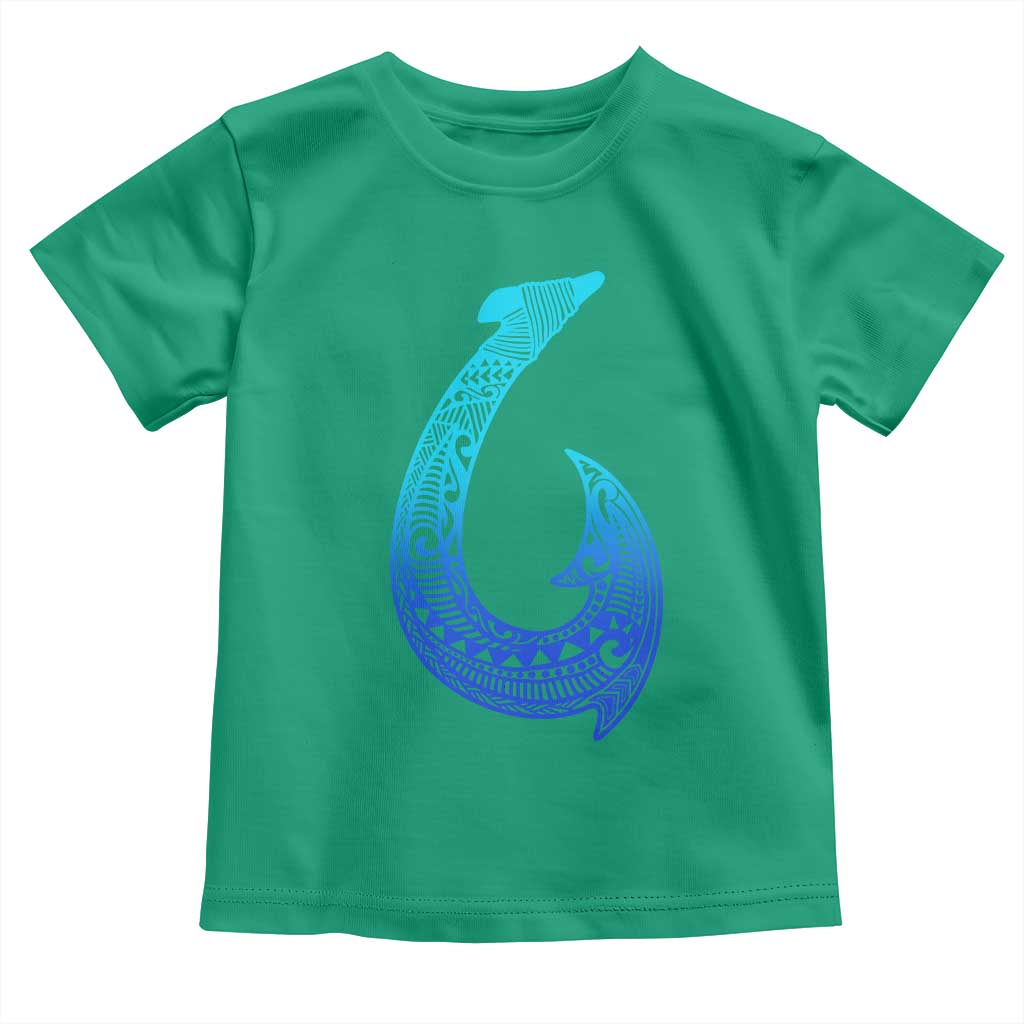 Tribal Makau Hawaiian Fish Hook Pacific Islander Hawaiian Toddler T Shirt TS11 Irish Green Print Your Wear