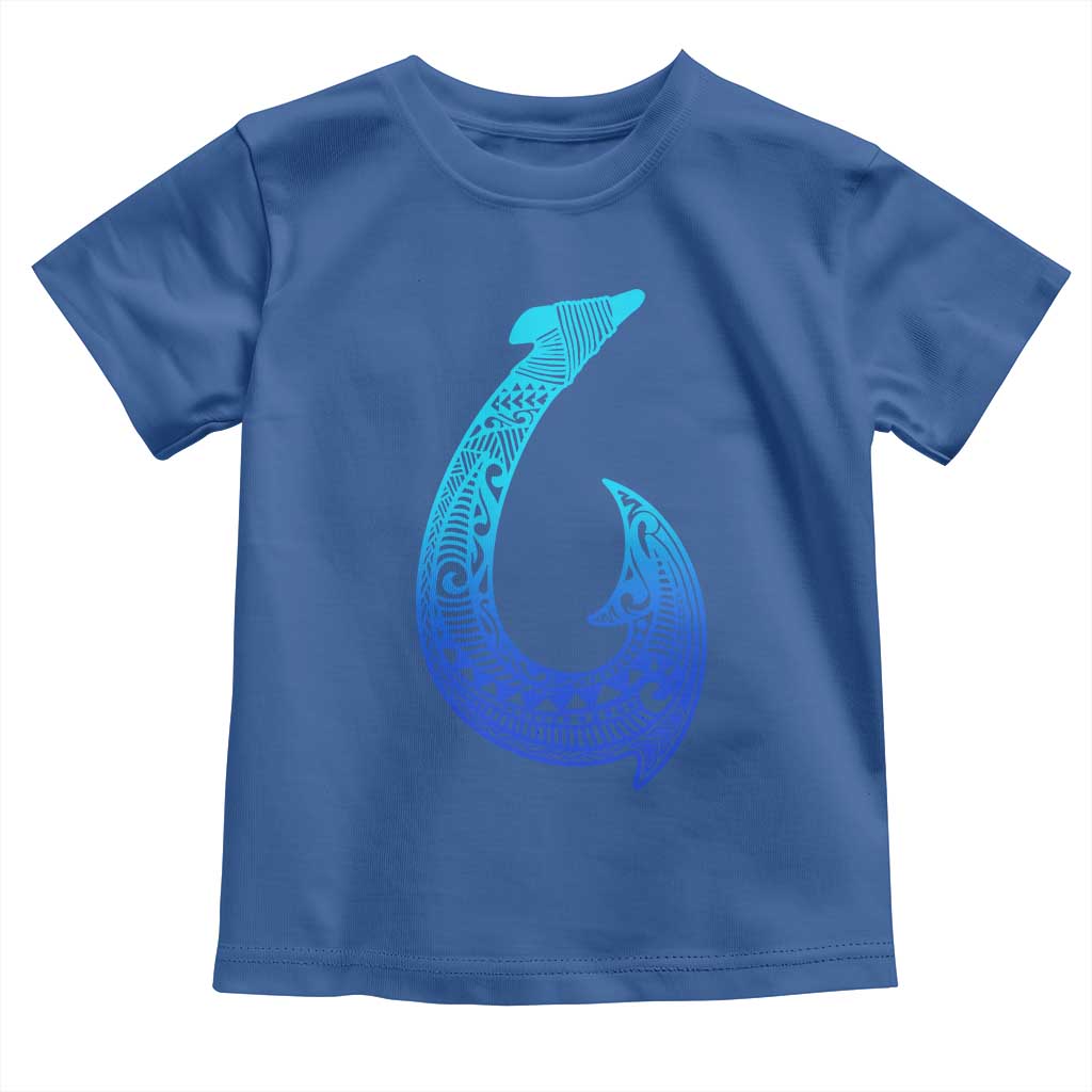 Tribal Makau Hawaiian Fish Hook Pacific Islander Hawaiian Toddler T Shirt TS11 Royal Blue Print Your Wear