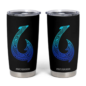Tribal Makau Hawaiian Fish Hook Pacific Islander Hawaiian Tumbler Cup TS11 Black Print Your Wear
