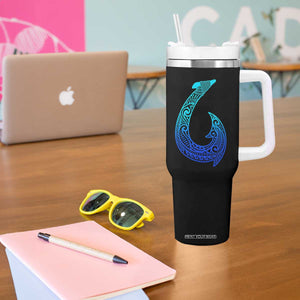 Tribal Makau Hawaiian Fish Hook Pacific Islander Hawaiian Tumbler With Handle TS11 Print Your Wear