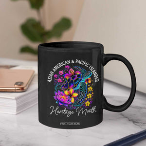 AAPI Asian American and Pacific Islander Heritage Month Coffee Mug Floral Sea Turtle TS11 Print Your Wear