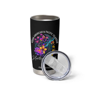 AAPI Asian American and Pacific Islander Heritage Month Tumbler Cup Floral Sea Turtle TS11 Print Your Wear