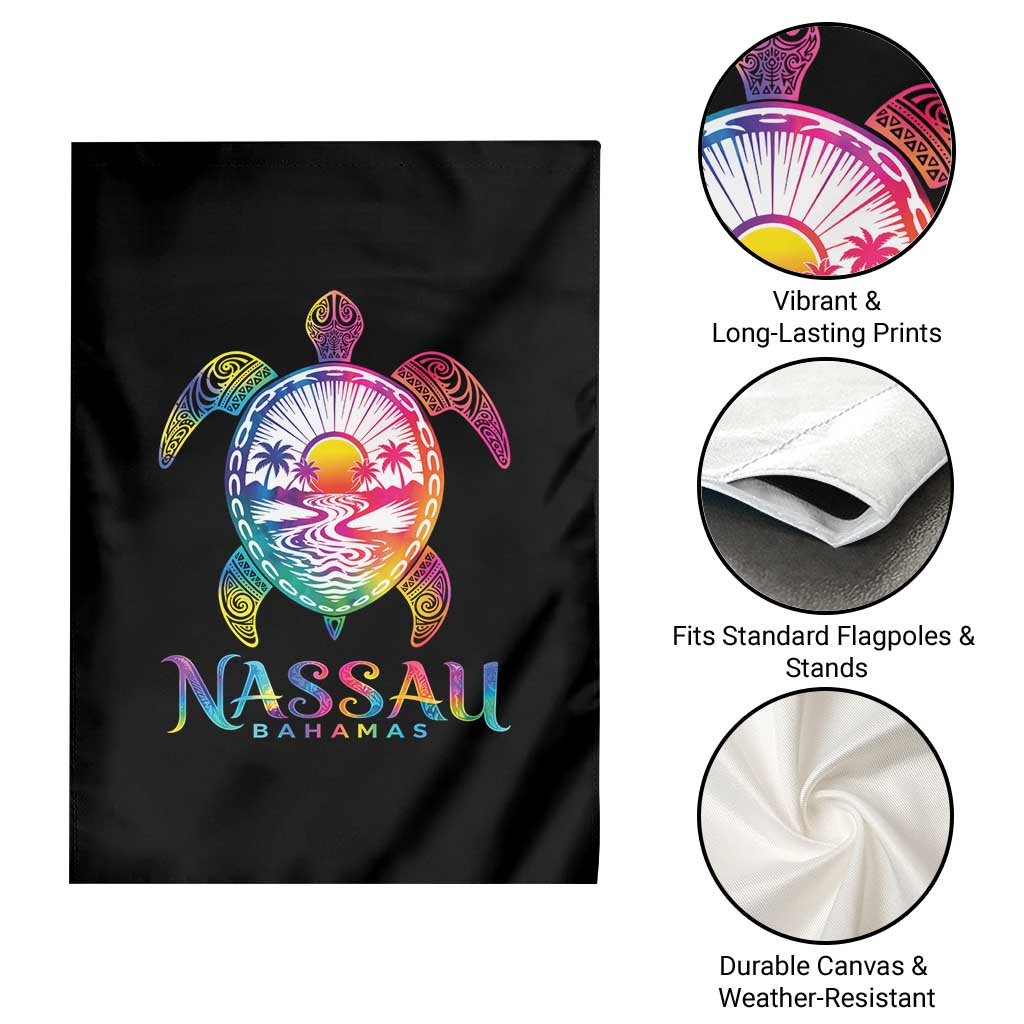 Nassau Bahamas Beach Vacation Garden Flag Tie Dye Sea Turtle TS11 Print Your Wear