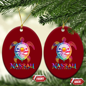 Nassau Bahamas Beach Vacation Ceramic Ornament Tie Dye Sea Turtle TS11 Print Your Wear