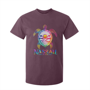 Nassau Bahamas Beach Vacation T Shirt For Kid Tie Dye Sea Turtle TS11 Maroon Print Your Wear
