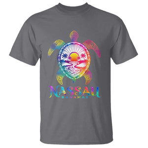 Nassau Bahamas Beach Vacation T Shirt Tie Dye Sea Turtle TS11 Charcoal Print Your Wear