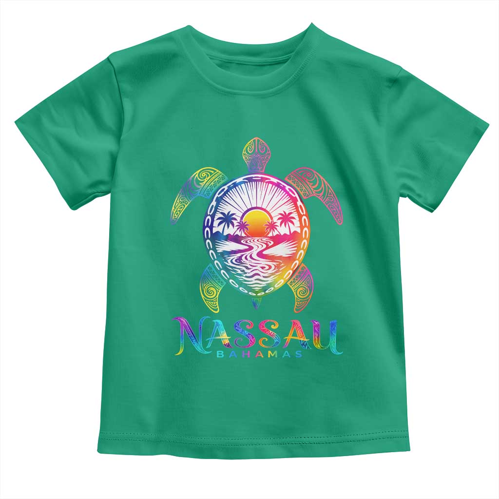 Nassau Bahamas Beach Vacation Toddler T Shirt Tie Dye Sea Turtle TS11 Irish Green Print Your Wear