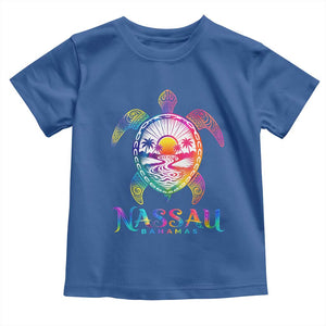 Nassau Bahamas Beach Vacation Toddler T Shirt Tie Dye Sea Turtle TS11 Royal Blue Print Your Wear