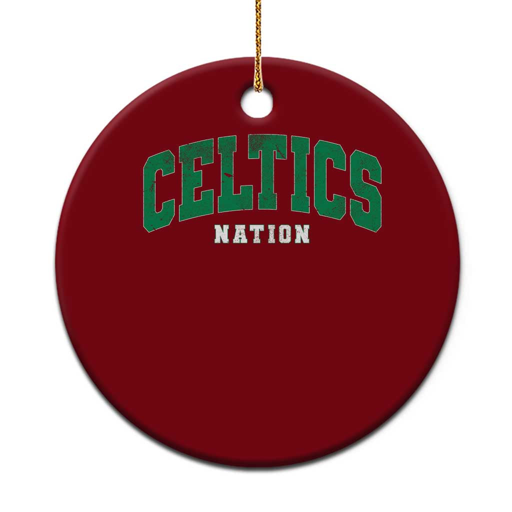 Celtic Nation Ceramic Ornament Sports Varsity Aesthetic Letters Cap TS11 1pc Red Print Your Wear