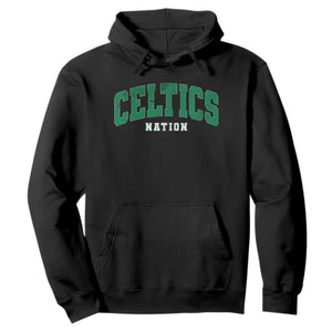 Celtic Nation Hoodie Sports Varsity Aesthetic Letters Cap TS11 Black Print Your Wear