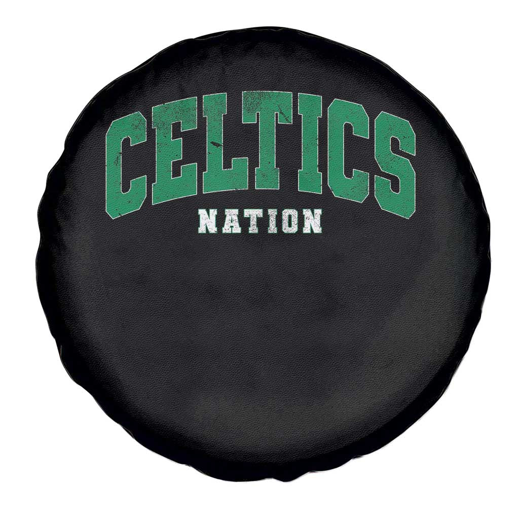 Celtic Nation Spare Tire Cover Sports Varsity Aesthetic Letters Cap TS11 Print Your Wear