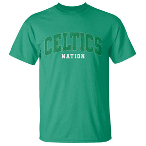 Celtic Nation T Shirt Sports Varsity Aesthetic Letters Cap TS11 Irish Green Print Your Wear
