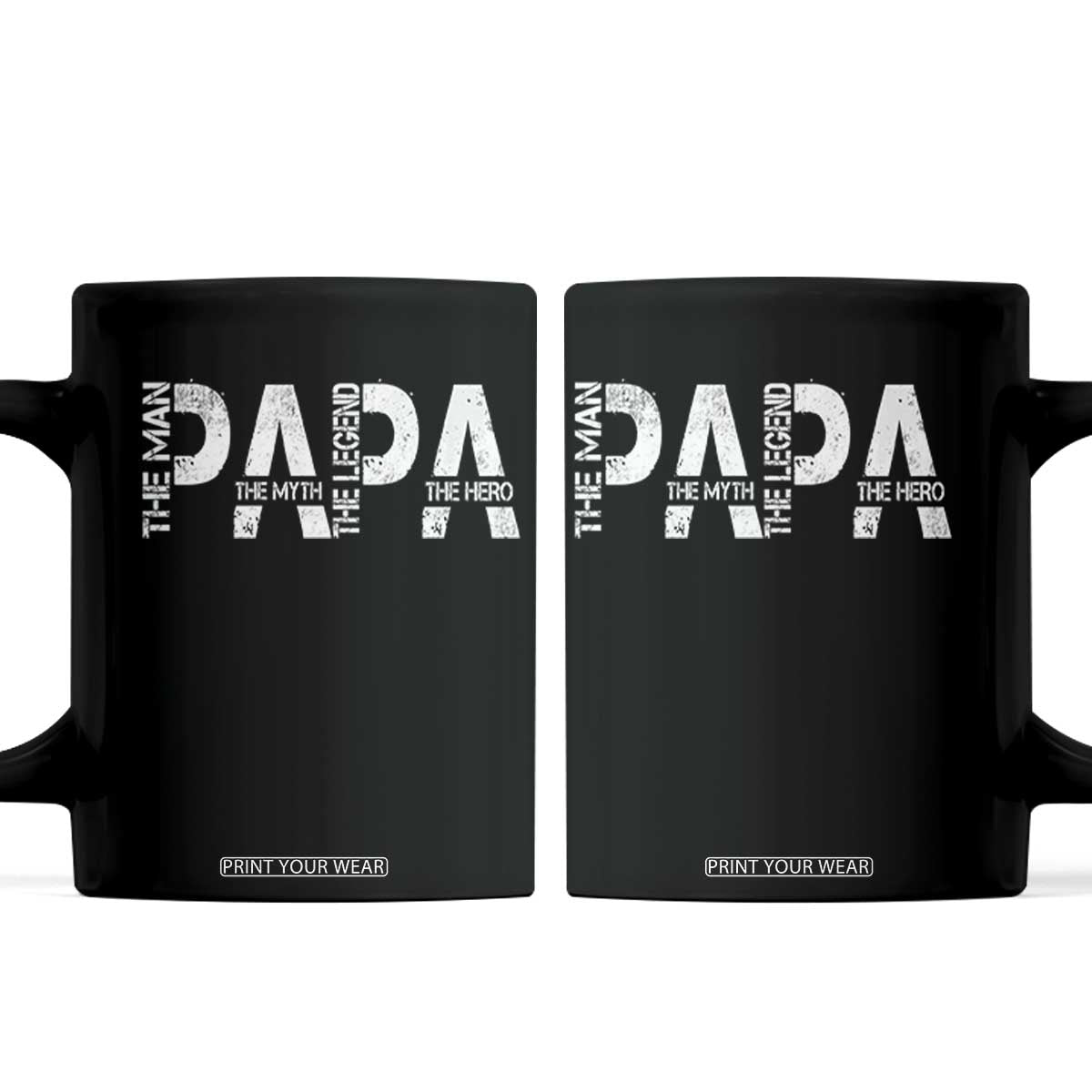 Papa The Man The Myth The Legend The Hero Coffee Mug Fathers Day Gift