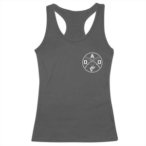 Fishing Dad Racerback Tank Top Fisherman Fish Lover Father's Day Gift TS11 Dark Heather Print Your Wear